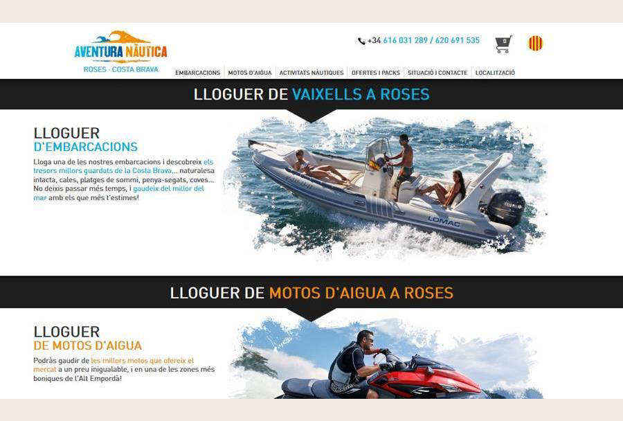 Web Aventura Nàutica